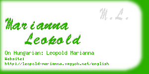 marianna leopold business card